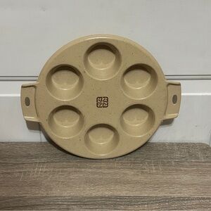 Vintage LittonWare 39284 - 10" Round 6-Cup Muffin/ Egg Pan  - Microwave Cookware